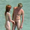 two people naked on the beach